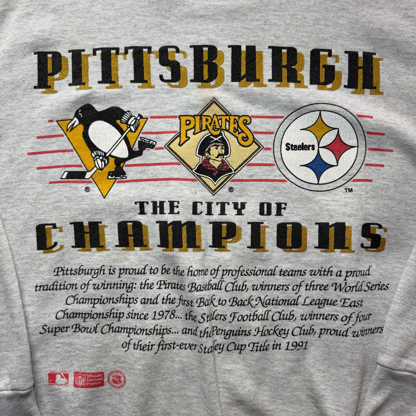 Pittsburgh City of Champions Nutmeg Sweat