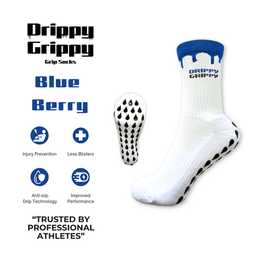 Drippy Grippy “Blue Berry” Performance Socks