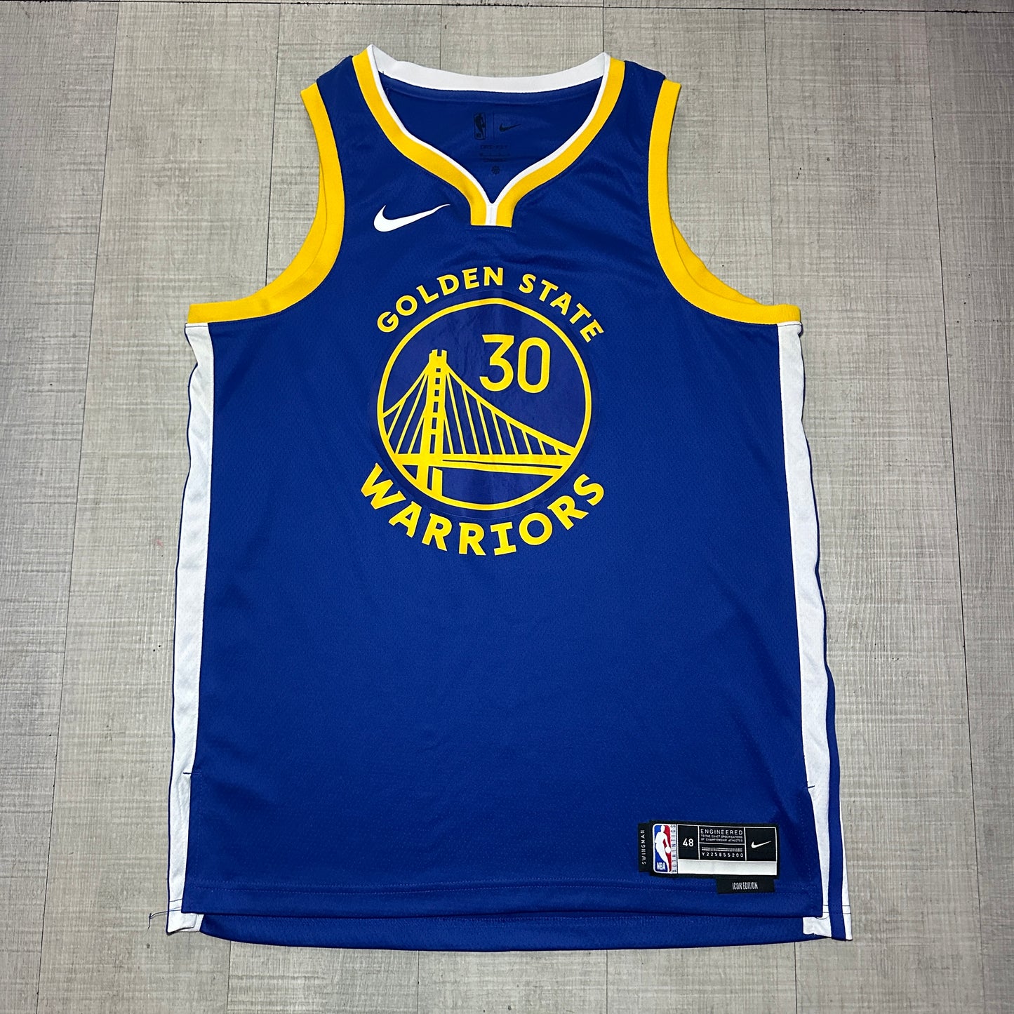 Steph Curry Golden State Warriors Icon Edition Nike Jersey