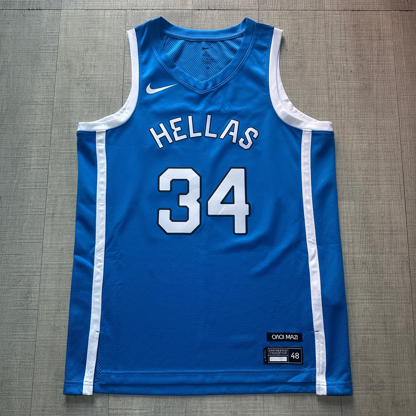 Giannis Antetokounmpo Greece Olympic Nike Jersey
