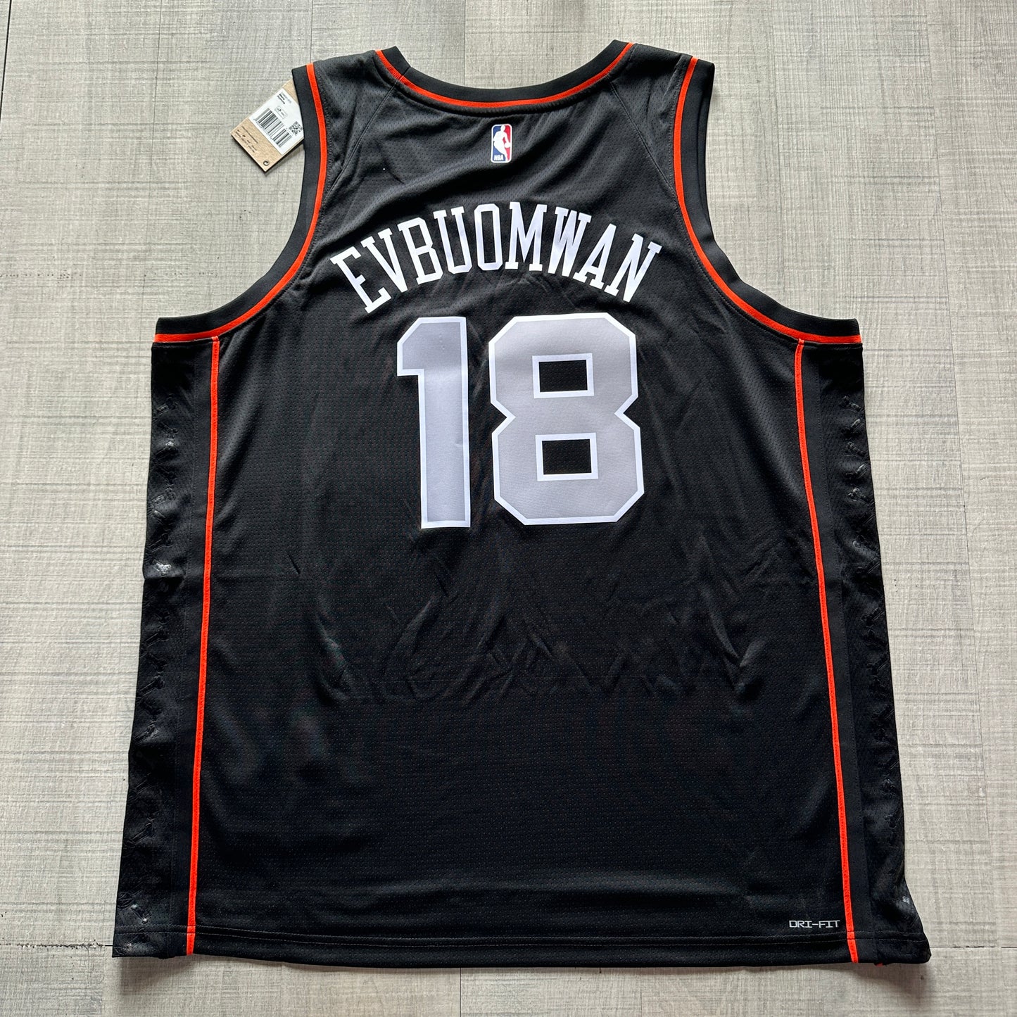 Tosan Evboumwan Detroit Pistons City Edition Nike Jersey