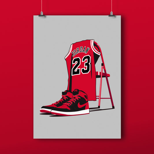 Jordan Jersey & Sneakers Dbl.Drbbl A3 Graphic Print