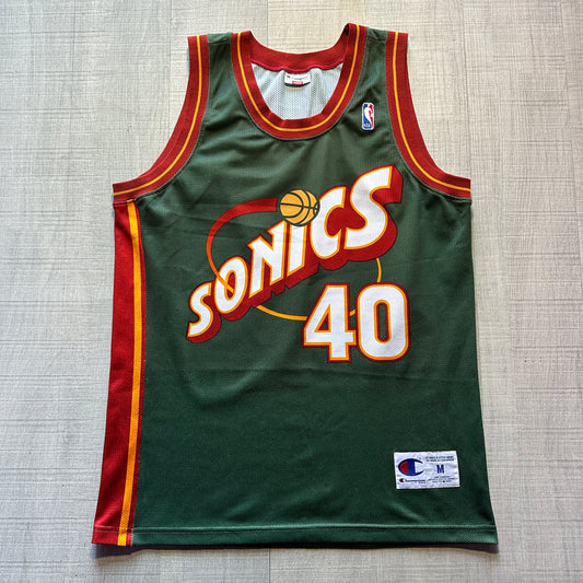 Shawn Kemp Champion Seattle SuperSonics Jersey