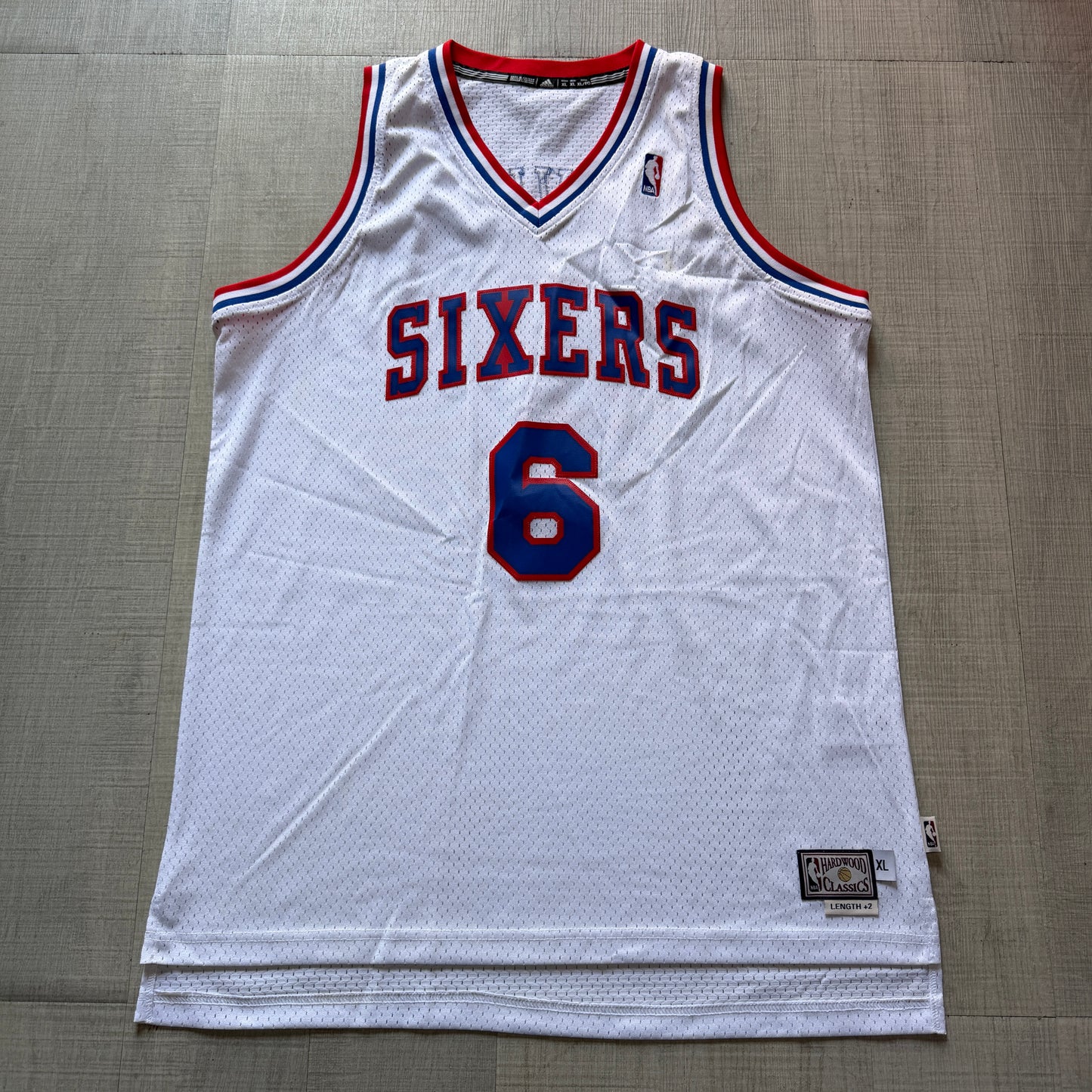 Julius Erving Philadelphia 76ers Adidas HWC Jersey