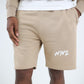 H’n’L Oversized Logo Shorts Beige