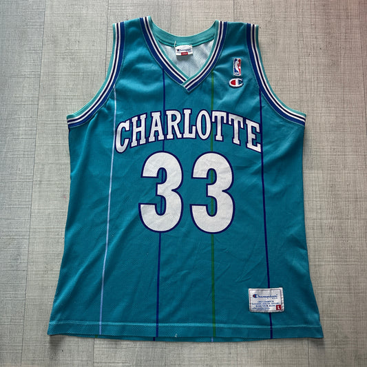 Alonzo Mourning Charlotte Hornets Champion Jersey