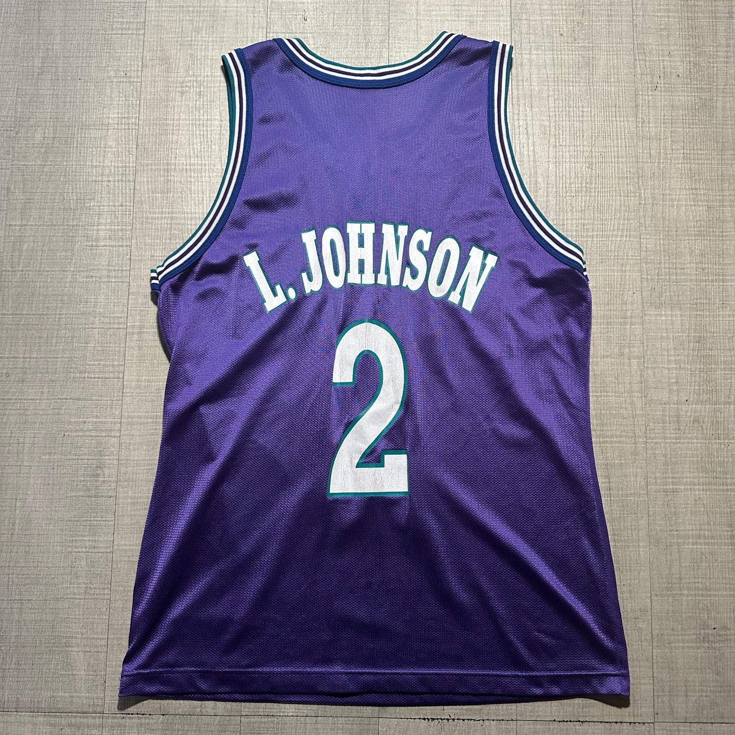 Larry Johnson Charlotte Hornets Champion Jersey