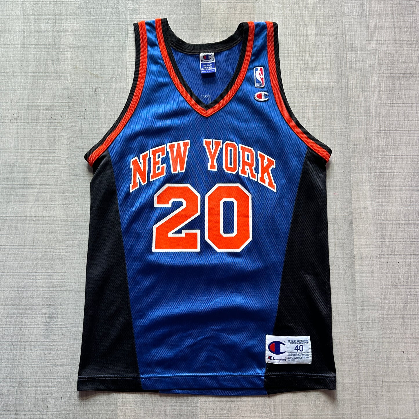 Allan Houston New York Knicks Champion Jersey