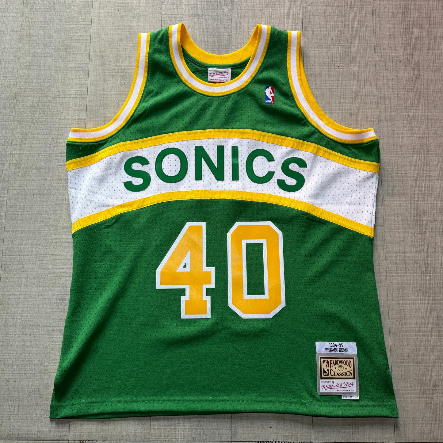 Shawn Kemp Seattle SuperSonics 94-95 Mitchell & Ness Jersey