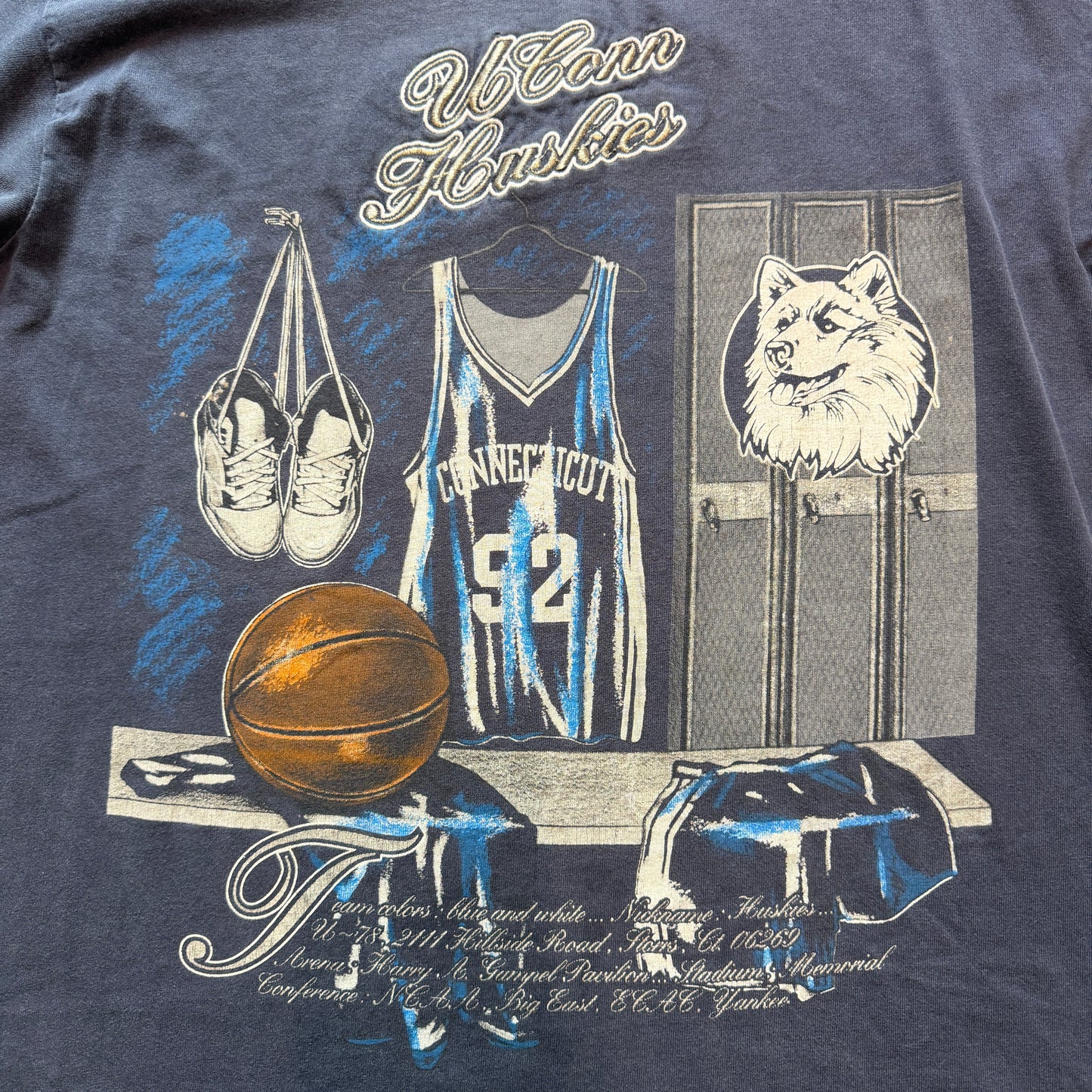 U Conn Huskies Locker Room NCAA Nutmeg Tee
