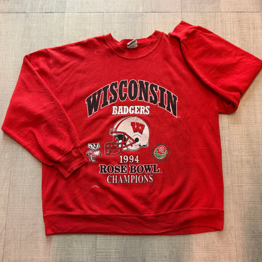 Wisconsin Badgers 1994 Rose Bowl Champions Nutmeg Sweat