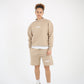 H’n’L Oversized Logo Shorts Beige