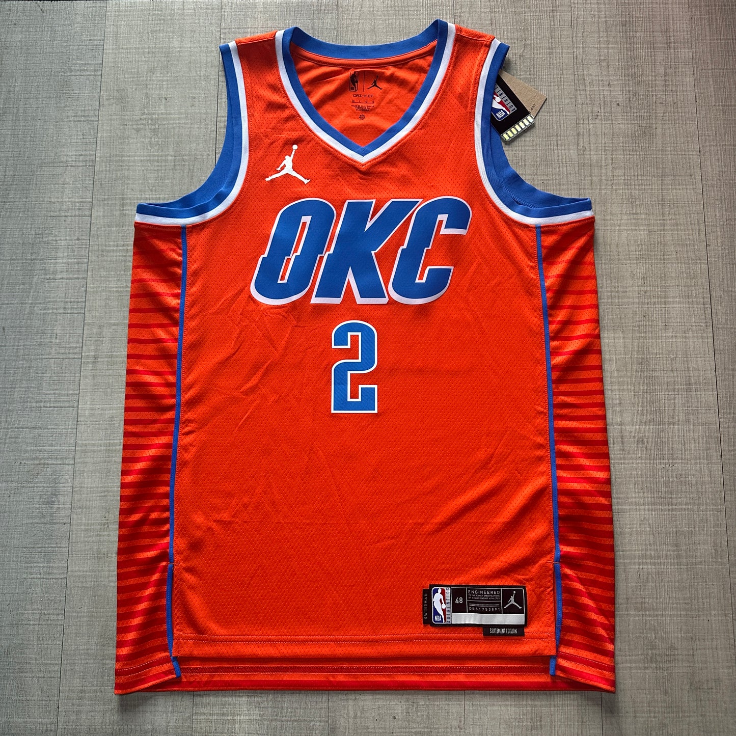 Shai Gilgeous-Alexander Oklahoma City Thunder Statement Edition Nike Jersey