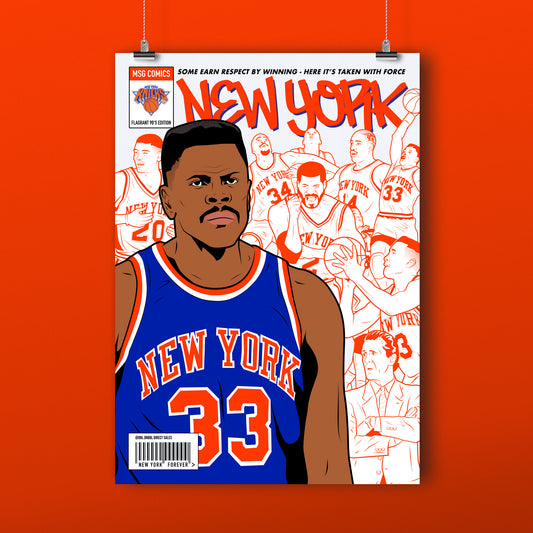 dbl.drbbl New York Knicks Comic A3 Poster