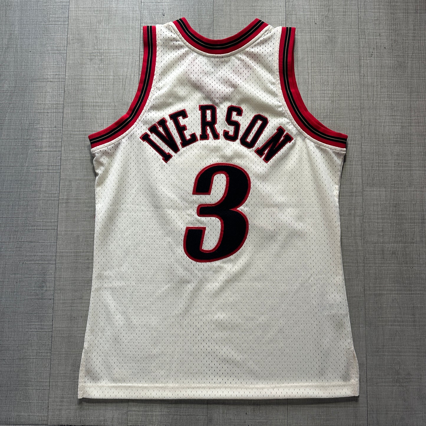 Allen Iverson Philadelphia 76ers Mitchell & Ness Chain Stitch Capsule Jersey