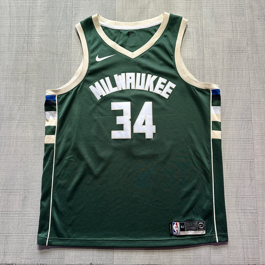 Giannis Antetokounmpo Milwaukee Bucks Icon Edition Nike Jersey