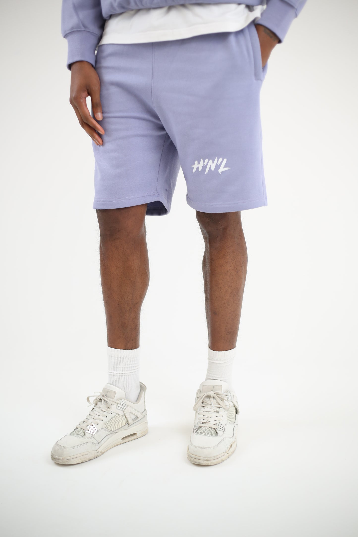 H’n’L Oversized Logo Shorts Lavender