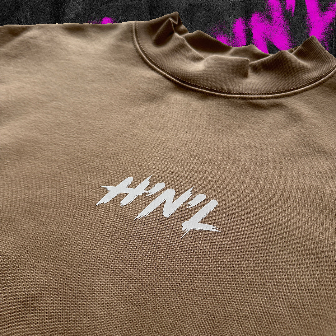 H’n’L Oversized Logo Sweat Beige