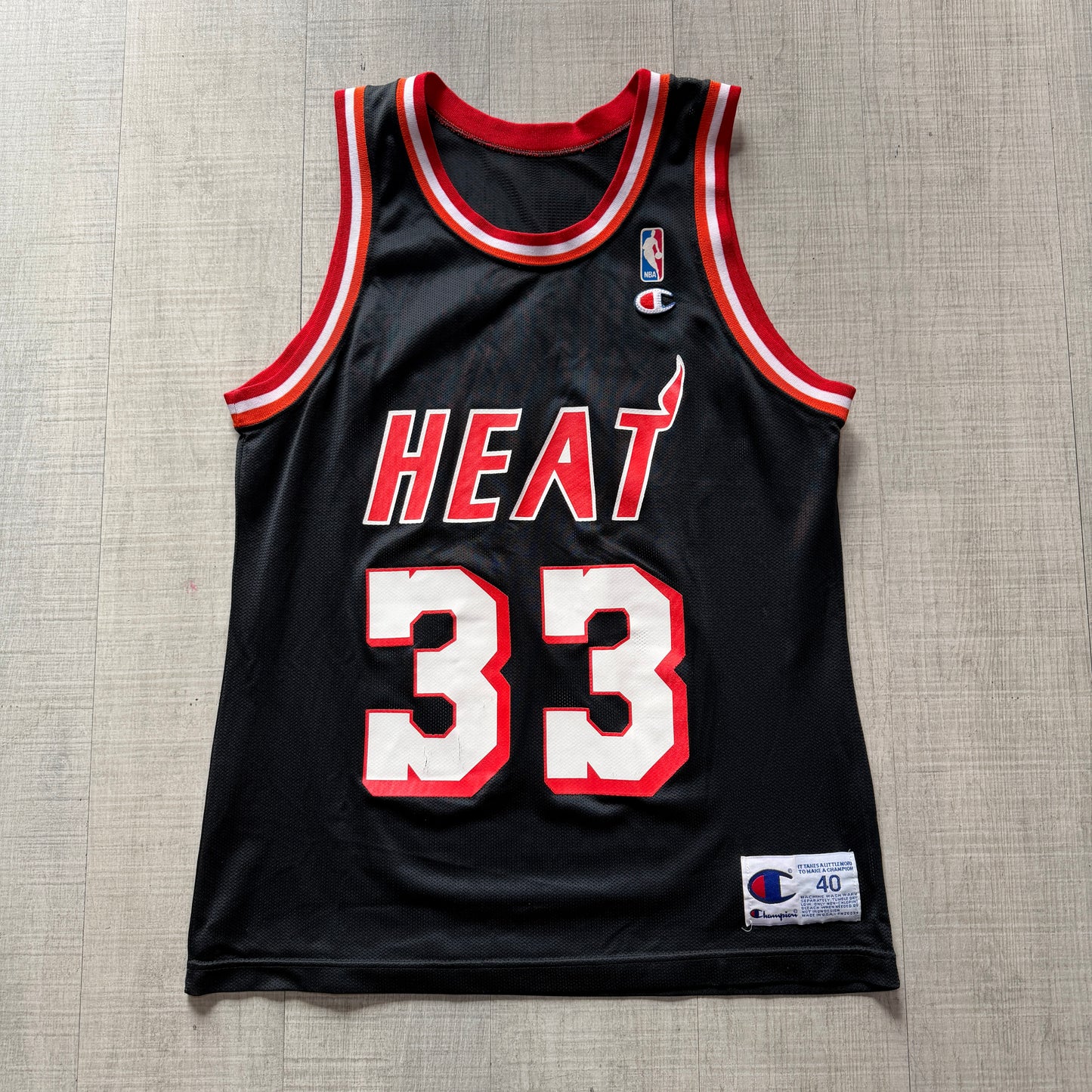 Alonzo Mourning Miami Heat Champion Jersey