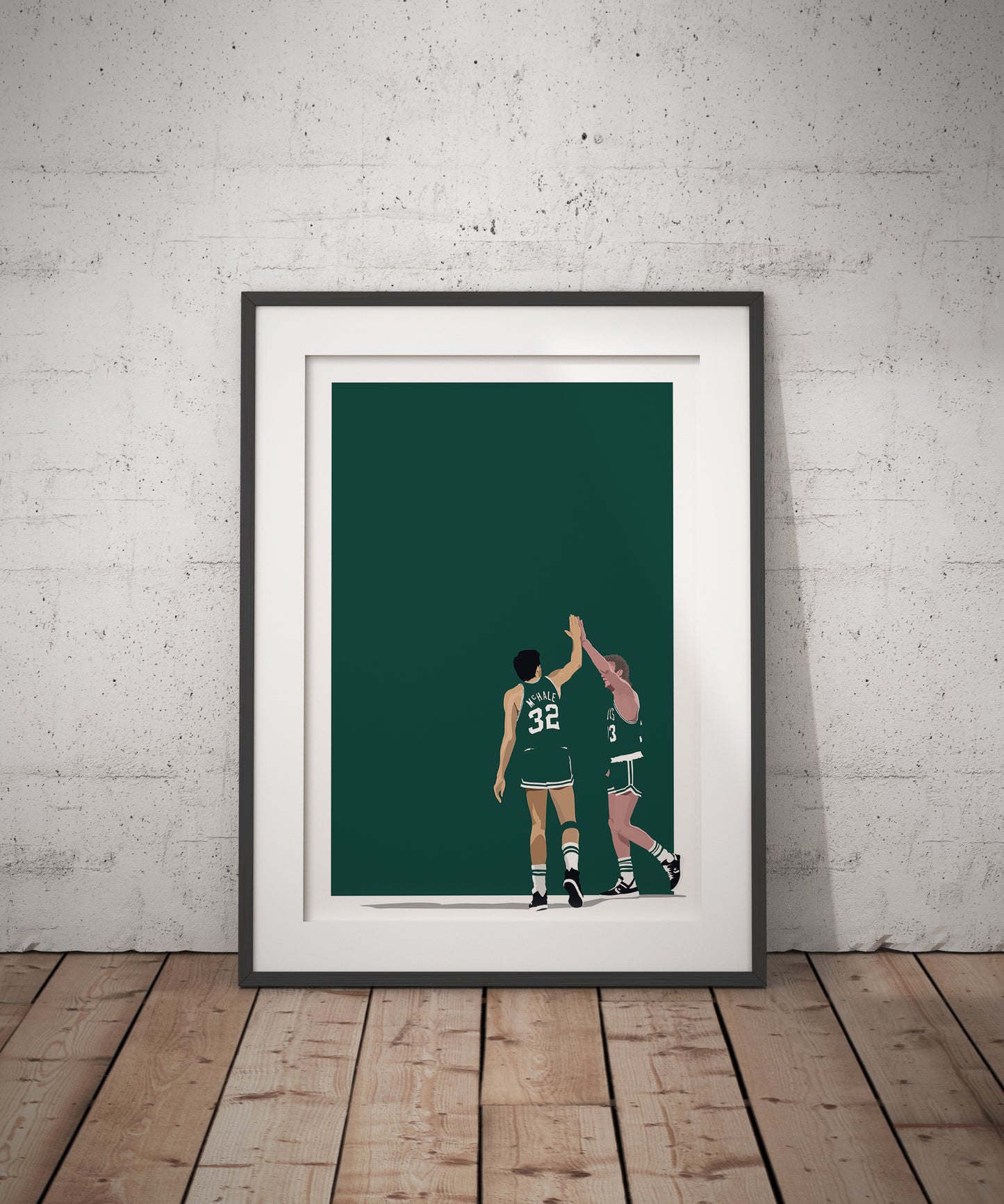 Boston Celtics Duo dbl.drbbl A3 Graphic Print
