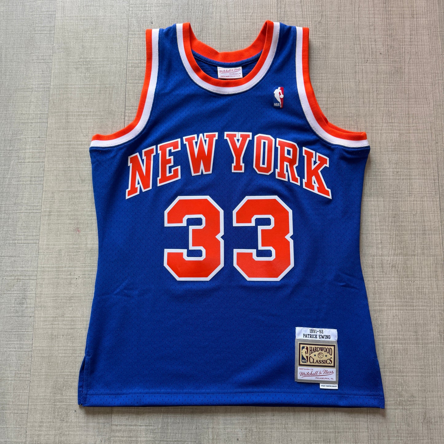 Patrick Ewing New York Knicks 91-92 M&N Jersey