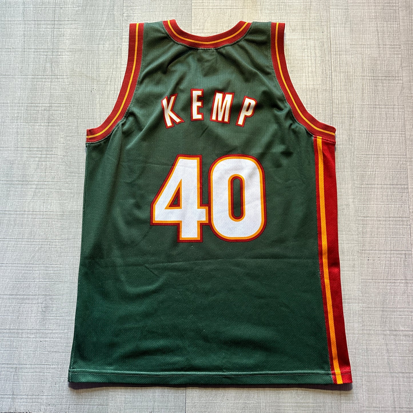 Shawn Kemp Champion Seattle SuperSonics Jersey