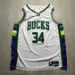 Giannis Antetokounmpo Milwaukee Bucks 75th Anniversary City Edition Nike Jersey