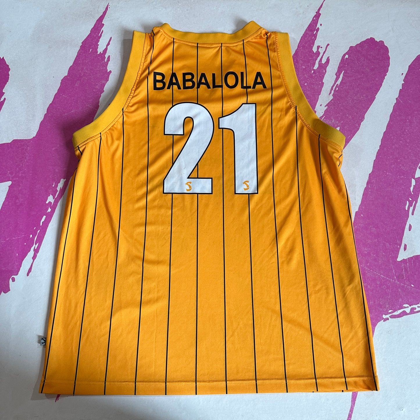 Olu Babalola Sheffield Sharks BBL Gameworn & Autographed Samurai Jersey