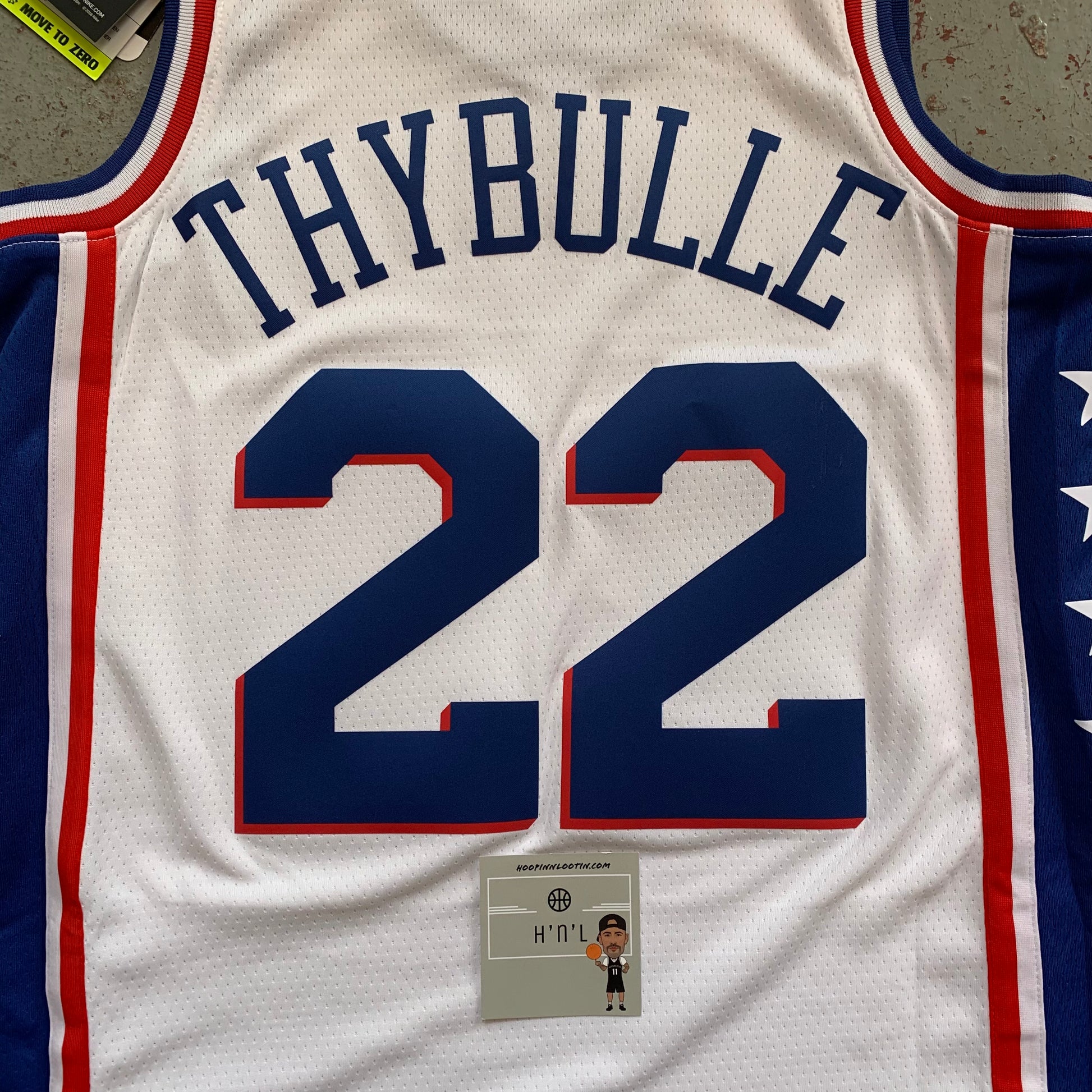 Nike Philadelphia 76ers MATISSE THYBULLE Game Issued AUTHENTIC Jersey W/COA