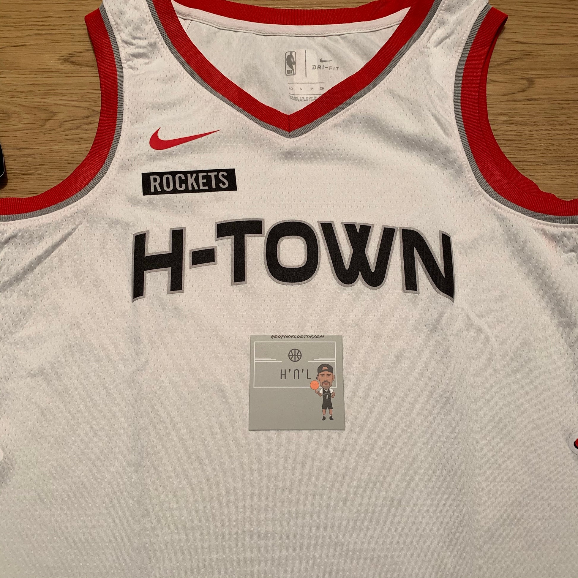Nike+H-Town+Size+XL+Houston+Rocket+Jersey+-+Blue for sale online