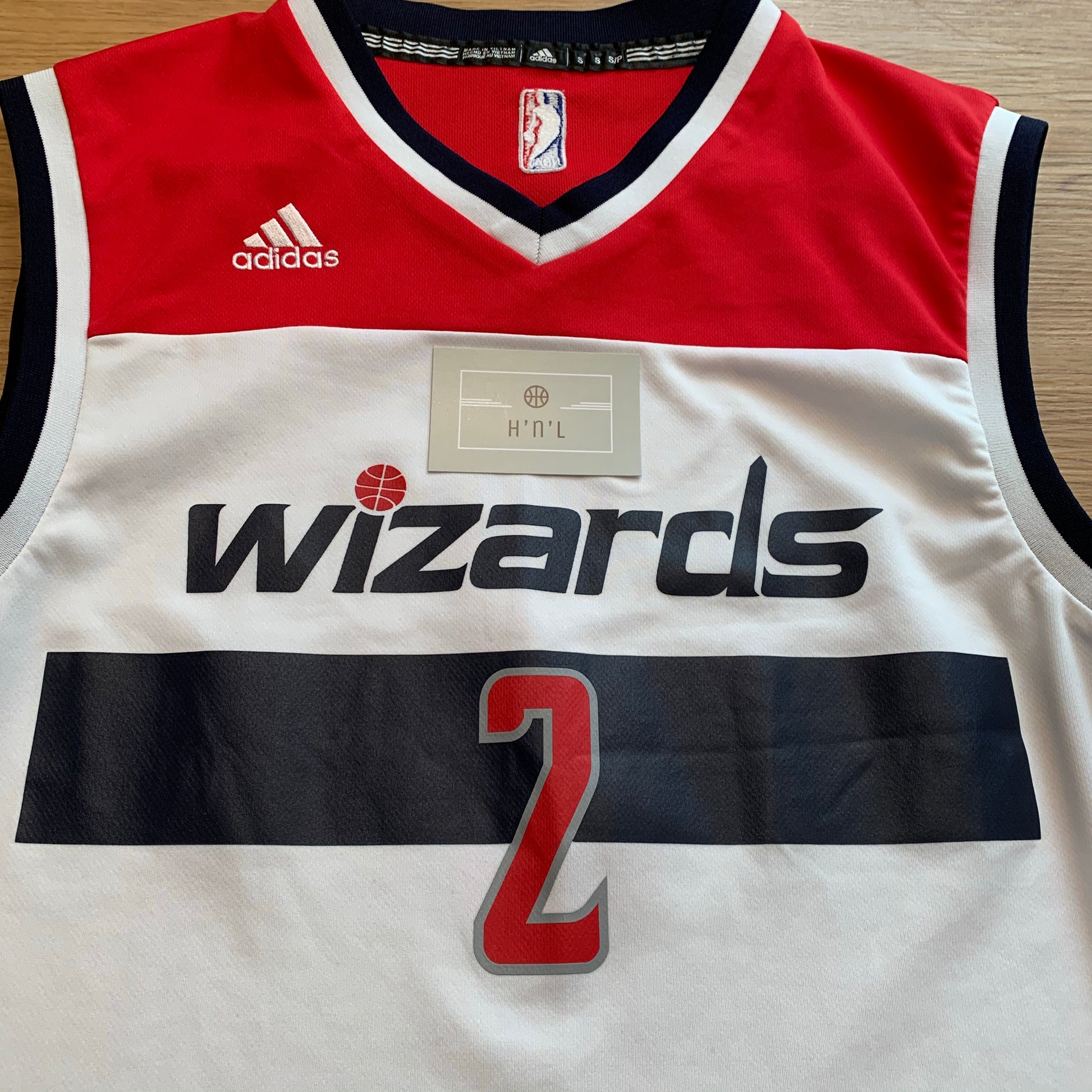 Adidas NBA Jersey Washington Wizards John Wall White sz 2X