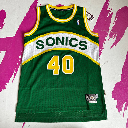 Shawn Kemp Seattle SuperSonics HWC Adidas Jersey