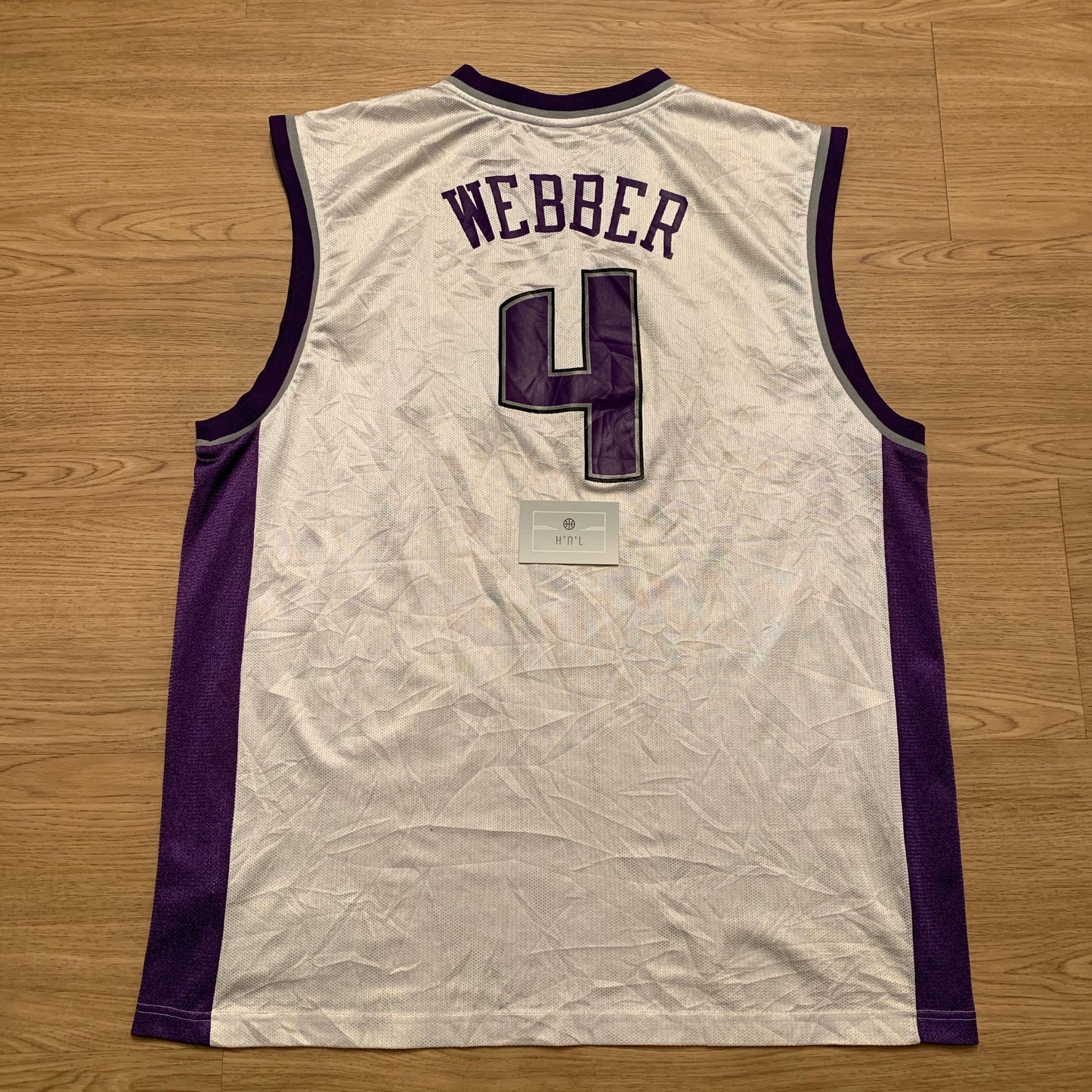 Chris Webber 4 NBA Sacramento Kings Basketball Jersey Size 56 NOS Reebok 