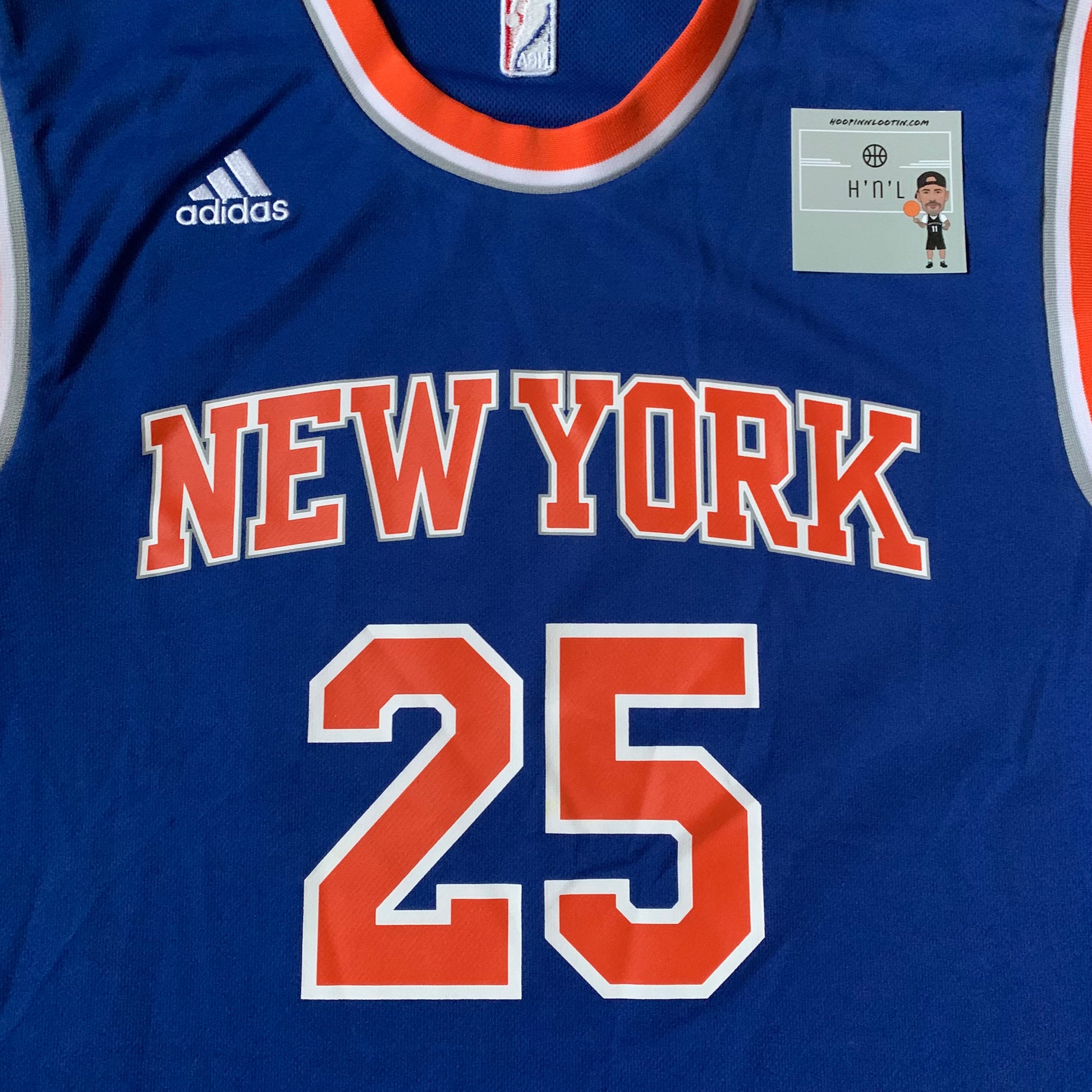 Derrick Rose Adidas Knicks Jersey Size XL+2" Stiched