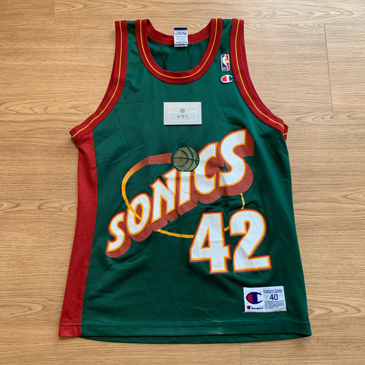 Vin Baker Seattle SuperSonics Champion Jersey