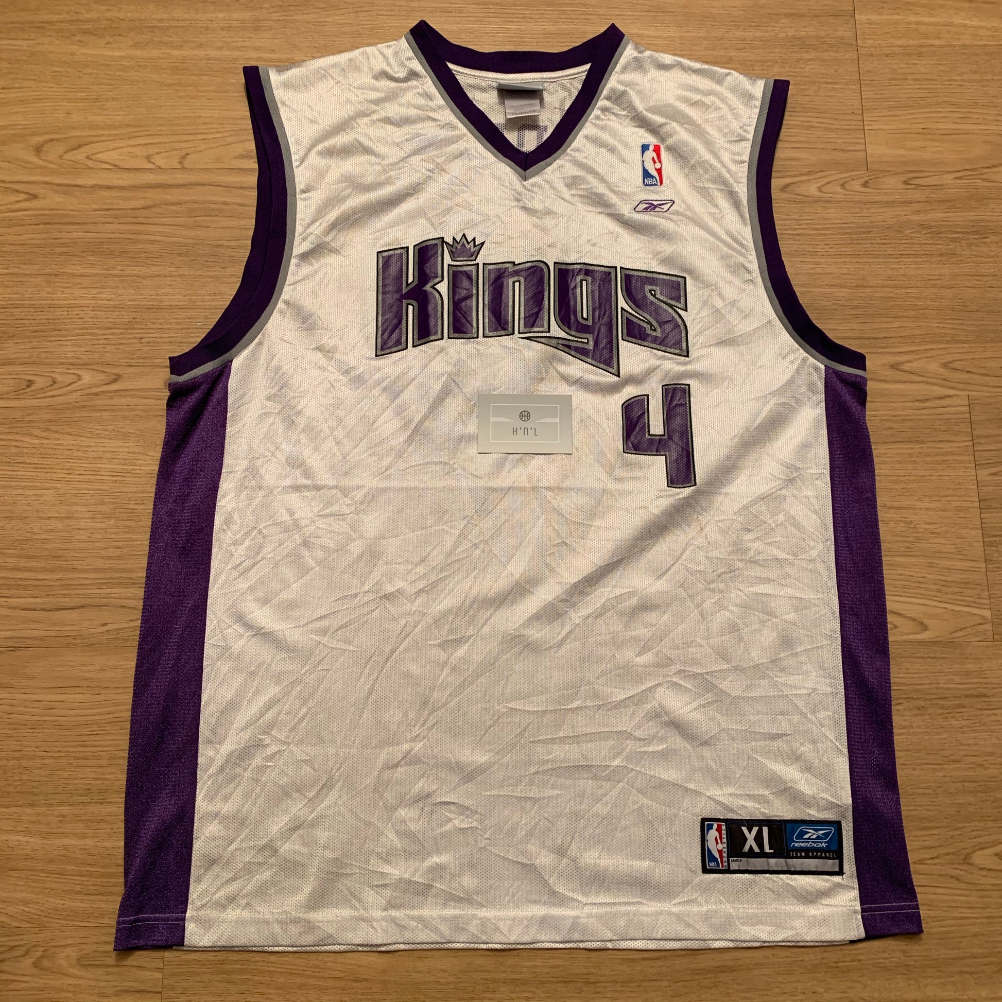 2002-05 SACRAMENTO KINGS WEBBER #4 REEBOK JERSEY (ALTERNATE) L