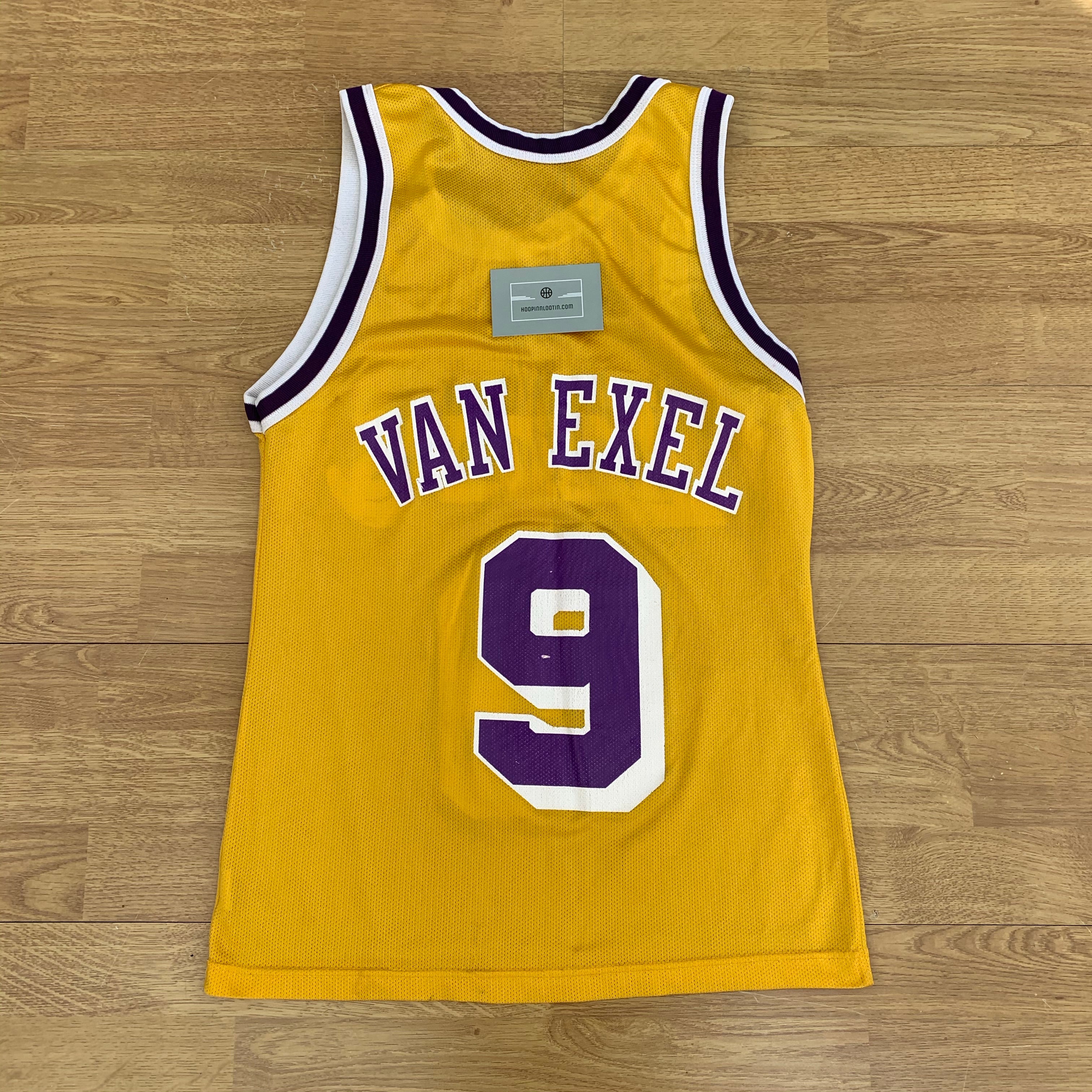 Nick Van Exel LA Lakers Champion Jersey Hoopin N Lootin