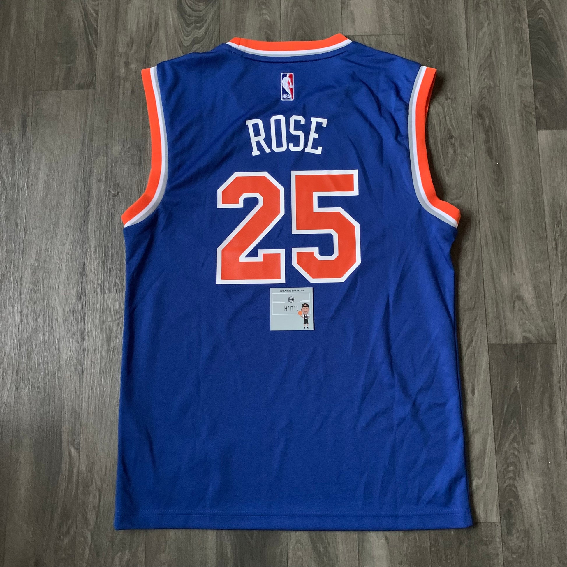 Men's New York Knicks Derrick Rose adidas Royal climacool Road