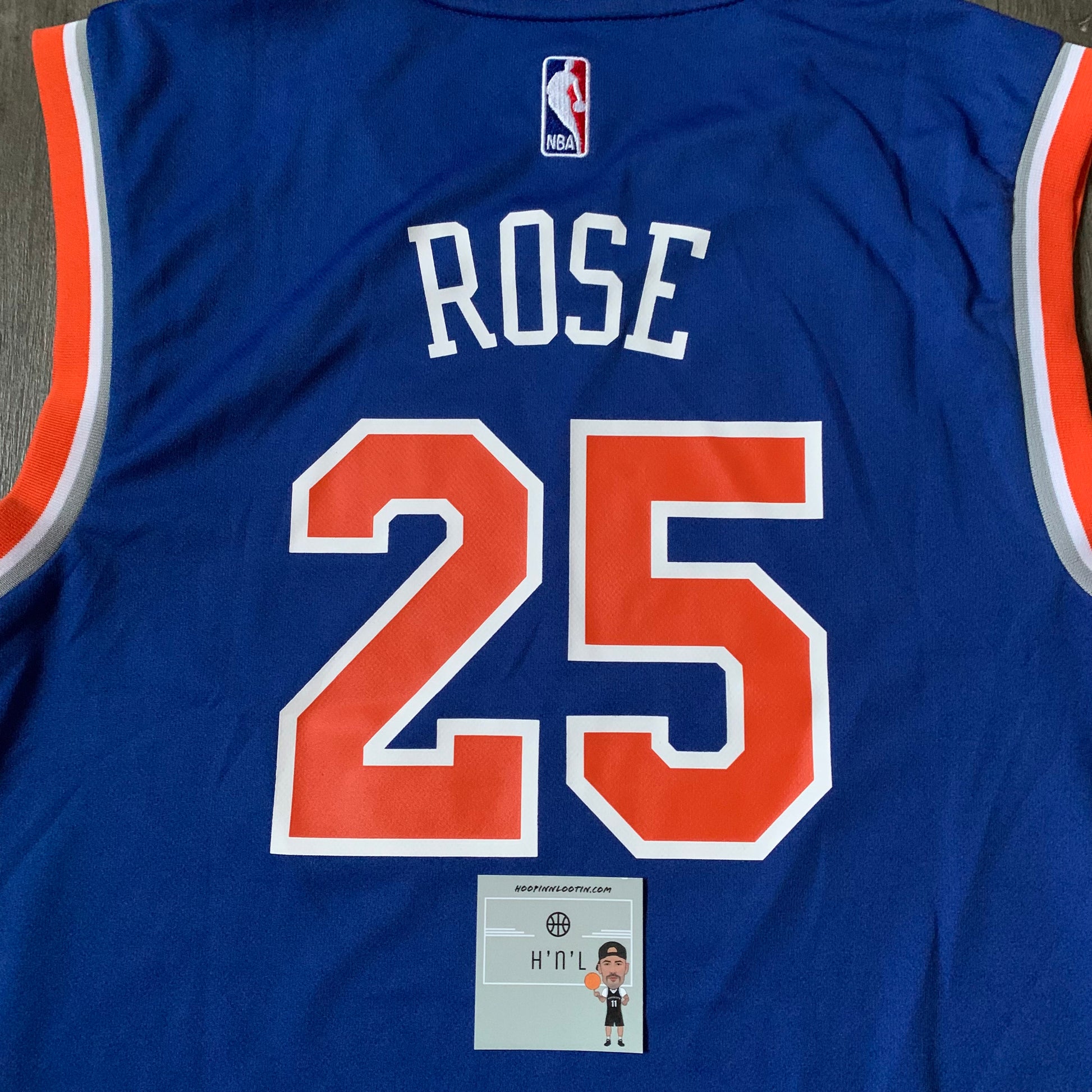 Derrick Rose New York Knicks adidas climacool Road Swingman Jersey - Royal