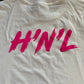 H’n’L Script Logo Tee White