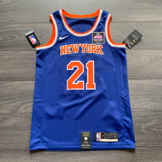 New York Knicks Nike City Edition Swingman Jersey 22 - Black - Cam