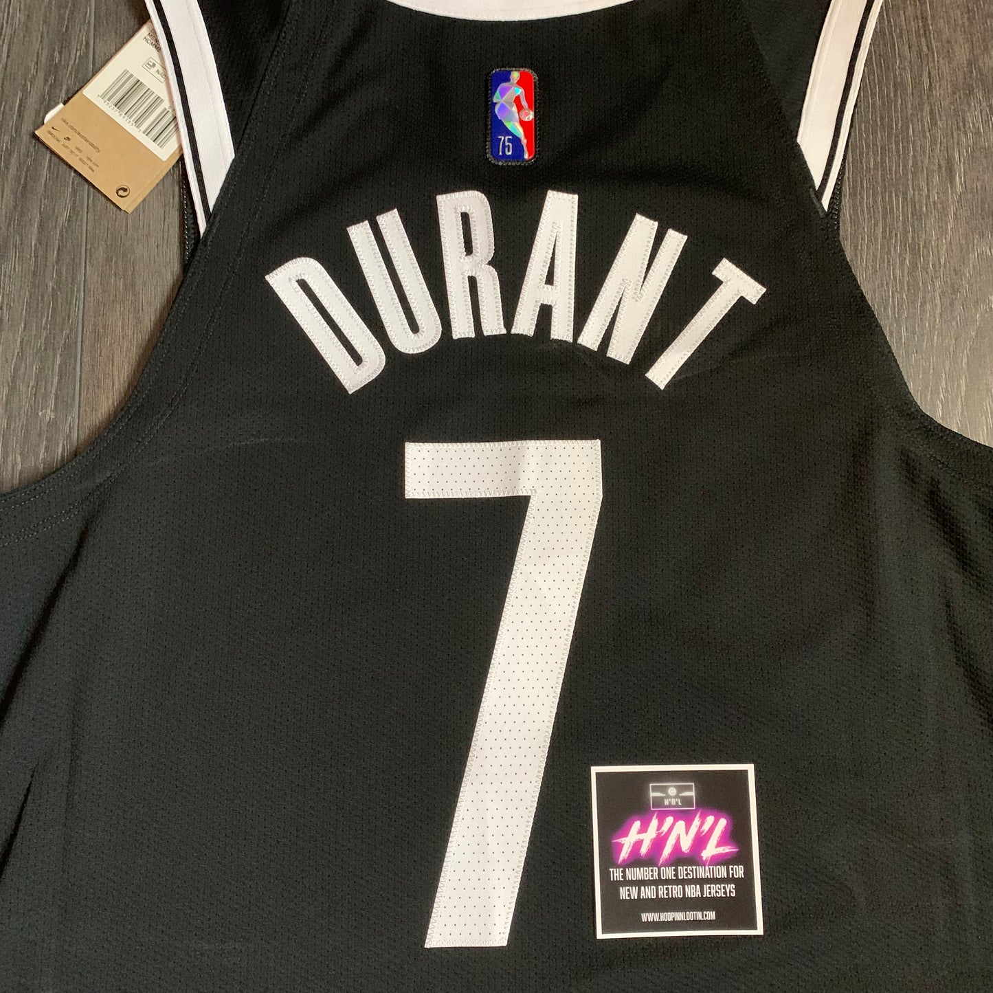 Kevin Durant Brooklyn Nets 75th Anniversary Authentic Icon Edition Nike Jersey